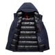 Sbanu thickened down jacket men's short 2025 winter new outdoor extreme cold warm white duck down winter jacket 9737丨Hidden blue丨XL (180)