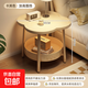 Cream style bedside table 2025 new small storage rack modern simple creative simple bedroom bedside small side table Desert Khaki_50*50*50cm Assembly