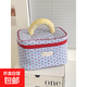 Cross-border milk blue love cosmetic bag 2025 new high-looking ins storage bag portable large capacity toiletry bag milk blue love-cosmetic bag
