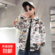 Children's clothing boys' shirts 2025 new spring and autumn models for middle and large children autumn handsome autumn shirts boys long-sleeved trendy white 160