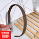 Korean new style headband, versatile headband, wide edge, frosted, non-slip, toothed hairpin, hairpin for women with broken hair, face wash headband, brown 1 piece