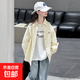 Girls' coat spring and autumn 2025 new style big children's fashionable tops children's super good-looking spring shirts sun protection yellow 160