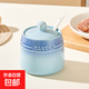 Ceramic household seasoning jar salt shaker kitchen seasoning box set seasoning bottle jar chili seasoning jar seasoning box oil tank seasoning jar (blue) + spoon