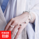 Ancient style super fairy bell butterfly bracelet ring conjoined personality retro women's bracelet ring all-in-one set bell style
