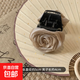Dry Rose High Ponytail Clip Temperament and High-end Hair Clip for Women 2024 New Back of Head Shark Clip Dry Rose Milk Tea Color One