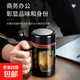 New glass cup business explosion-proof handle large capacity handle office tea cup anti-fall men's and women's cup event business black two types randomly sent 500ml
