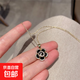 Design niche black camellia necklace women's clavicle chain 2022 new ins simple temperament necklace summer M1502 camellia necklace 1 pack