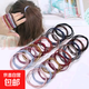 Internet celebrity headband and hair band, small and fresh Korean style headwear, girl's heart-tied hair accessories, four-in-one rubber band, four-in-one hair band, 10 pieces