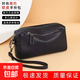 First layer cowhide women's bag 2025 new style genuine leather casual portable clutch bag large capacity simple grocery shopping bag handbag black cowhide 2501