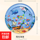 Früherziehung Kinder pat Wassermatte Kinder Babyspielzeug Babyführer Früherziehung Anti-Fall-Kletterwassermatte große Wassertreten 100 * 100 cm Sonnenschein Strand rund