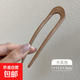 Double Sheng hairpin for women, new style, simple and high-end hairpin, fashionable ball hairpin, versatile hair accessories, coffee color