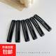 Simple temperament square hair clip for girls summer bangs broken hair clip high-end bb clip back head hair clip headdress all black 6 pieces