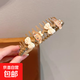 Children's cute cartoon hairbands for girls with broken hair, cartoon headbands for girls and babies with toothed anti-slip hair accessories TS040-02 Brown bow with cinnamon dog