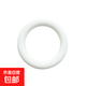 Silicone teether food grade hole ring chewing gum for babies to prevent falling off and bite during oral period, white