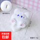 Cute kitten plush doll pendant, cartoon squeaking mobile phone plush pendant, cute doll bag pendant, white, free mobile phone clip + buckle