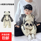 Baby winter clothes, super cute and stylish, boy baby jumpsuit, autumn and winter jacket, infant and toddler winter outing clothes, uniform color, 80cm, 7-11 months