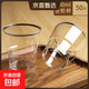 Disposable cup aviation cup thickened PS transparent food grade hard plastic tea cup home wedding banquet bar space cup 50 pieces 200ml