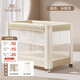 Ying's crib sleeping warehouse free installation splicing large bed multi-functional removable folding newborn baby bb bed quality Chinese version folding crib + storage basket + baby mosquito net