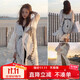DK seaside sun protection clothing beach cardigan swimsuit shawl blouse hot spring mesh jacket blouse outer wear white