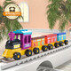 FEELO large particle children's building block toys boys and girls birthday gift 4-section small train