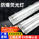 Zhijia LED explosion-proof lamp tube fluorescent lamp strip lamp 1.2m three-proof bracket fluorescent lamp dustproof and waterproof factory lamp 1.2m - glass single tube - 40W white light