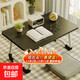 Foldable bed desk dormitory study table home bedroom bay window lazy table student bedside study table welfare best-selling black 60*40*28