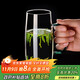 Niye glass green tea cup high borosilicate hot water resistant cup men's office single monkey Kui special drinking utensil with handle