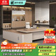 Shu Sheng Light Luxury Boss Desk Simple Modern Chairman President Desk Executive Desk Manager Office Combination Large Table 2.0 Meter Boss Desk