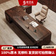 Champs aristocratic South American black walnut boss desk, high-end solid wood executive desk office furniture, log large CEO desk, whole board South American walnut table 180 long * 80 wide * 75 high * thick 6cm cabinet 150 long * 35 wide * 61 high