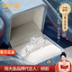 Zhou Dajin CHOW TAI KING Moissanite diamond ring solid silver engagement ring girls birthday confession gift for girlfriend and wife wedding anniversary