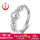 Yuan Shengfu's new PT950 fashionable retro filigree platinum ring genuine live versatile platinum ring for women 3.27g