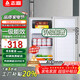 Chigo small refrigerator double door small refrigerator household small refrigerator double door refrigerator dormitory rental office refrigerated freezer mini energy-saving refrigerator S138 first-class energy efficiency our store selection silver