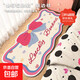Bedside carpet, cartoon imitation cashmere mat, high-end thickened bedside blanket, bedroom end of bed foot pad, cute living room floor mat, love bow, thickened fine sand, imitation cashmere 60cm*160cm