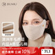 JIUMU Sheep Wool Warm Mask Women's Winter Sun Protection, Windproof and Cold Protection Winter Outdoor Breathable Face Protective Cotton Mask