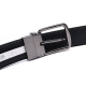 Gift your boyfriend COACH luxury men's counter coated canvas pin buckle reversible belt belt carbon gray black 64077CQBK42