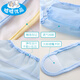 Xishu Premium Neugeborene Babywindeln, Senfkörner, Netz, atmungsaktiv, waschbarer Babywindeln, Sommerwindeln, feste Stoffwindeln, Snap-Taste verbessert, intelligent blau, 2-Pack, S-Code (geeignet für 6-12 Jin [Jin gleich 0,5 kg])