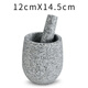 Qi Huijie garlic mortar stone mortar garlic press garlic mortar household handmade stone mortar masher garlic masher water drop-shaped garlic masher 12*14cm
