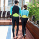 Meiyier Swimsuit Women's Full Body One-piece Plus Size Couple Korean Zipper Long Sleeve Wet Suit Snorkeling Wear Hot Spring Swimsuit Men's Lake Green (One-piece) XXL