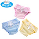 Xishu Premium Neugeborene Babywindeln, Senfkörner, Netz, atmungsaktiv, waschbarer Babywindeln, Sommerwindeln, feste Stoffwindeln, Snap-Taste verbessert, intelligent blau, 2-Pack, S-Code (geeignet für 6-12 Jin [Jin gleich 0,5 kg])