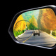 Eagle Times Auto Rückspiegel kleiner runder Spiegel unter Vibrationsspiegelauto-Umkehr-Hilfspiegel zum De-Blind-Spot-Weitwinkel HD randlose 360 Grad rotierende kleine runde Spiegel (Paar Einpaar)