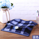 Gold size pure cotton men's business plaid couple square towel, children's face towel, sweat towel, travel towel, soft, water-absorbent, thick and durable 36*36CM brown