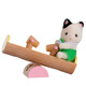 [70% nuevo] Senbeier Family Juguetes para niños Girls Gift Play Play House Princess Doll Toy Dolls Black Eared Cat Baby and Seswew 5205