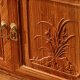 Yueshun mahogany sideboard solid wood tea rack Chinese style living room dining room storage cabinet 375