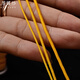 Veena silk braided thread, Wenwan thread, wear-resistant and non-elastic Buddha bead thread, bracelet rope, jade thread, Vajra star and moon bodhi beaded rope, golden yellow, double box of Veena silk A thread 1.0