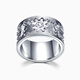 Pt.Charm platinum ring men's pt950 platinum men's ring gear ring rotating ring if not in stock can be customized 22g as an example