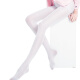 Langsha White Stockings Summer Pantyhose Dance Student Bottoming Socks Women 120D Velvet White One Size
