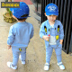 Balapipi Boys' Suit Winter Clothes 2024 New Children's Suit Winter Velvet Thickened Children's Clothes Casual Three-piece Set D.B Model (Fellow Thickened Three-piece Suit) 90 Size Recommendation 1-2 years old Height 80-90