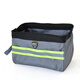 FASITE tool bag small storage bag small portable portable double-layer thickened hardware parts stationery wash bag tool bag Oxford cloth electrician bag portable silver small 9 inch 24*13*16.5 cm