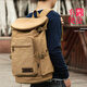 Trendy Generation Reisetasche Männer Sport im Freien Rucksack Freizeitcomputer Rucksack Retro Canvas Tasche Leichtes Kapazität Leichtes Herrenbeutel Khaki Rucksack