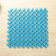 Zhengba Colorful Bigfoot Bathroom Spliced Floor Mat Waterproof Floor Mat Freely Spliced Bathroom Anti-slip Mat Kitchen Cuttable Floor Mat Bathroom Partition Water Floor Mat Shower Royal Blue 25*25cm